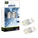 W5W LED T10 Canbus 12v - 24v - Blanches