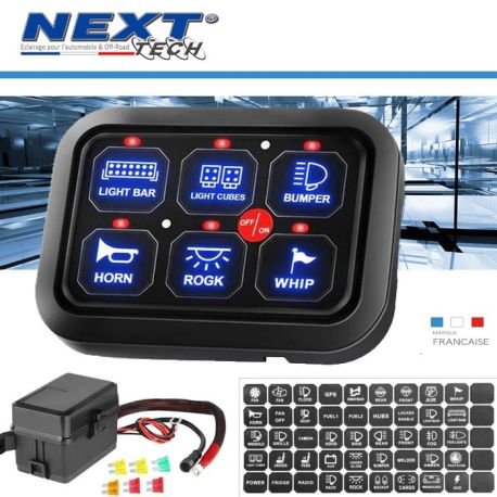 panel-boitier-de-distribution-de-courant-a-6-boutons-pour-voiture-4x4-et-camion panel-boitier-de-distribution-de-courant-a-6-boutons-pour-voiture-4x4-et-camion