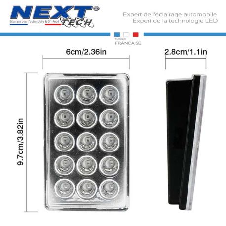 Feu à LED F1style pour voiture parechoc arriere strob et flash Feu à LED F1style pour voiture parechoc arriere strob et flash