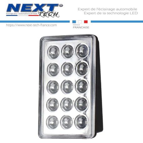 Feu à LED style F1 pour feu de stop arrière - blanc Feu à LED style F1 pour feu de stop arrière - blanc