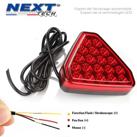 style-f1-feu-arriere-moto-voiture-flsah-strobe-rouge-forme-triangle style-f1-feu-arriere-moto-voiture-flsah-strobe-rouge-forme-triangle
