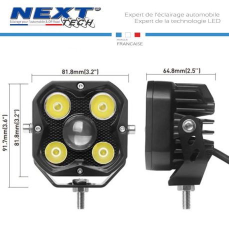feux-led-carre-pour-moto-avec-double-faisceau-lentille-5D-CX5-dimensions feux-led-carre-pour-moto-avec-double-faisceau-lentille-5D-CX5-dimensions