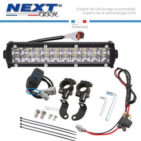 rampe-led-pour-moto-avec-kit-de-fixation-et-interrupteur-au-guidon-plug-and-play-180mm-60w-next-tech rampe-led-pour-moto-avec-kit-de-fixation-et-interrupteur-au-guidon-plug-and-play-180mm-60w-next-tech