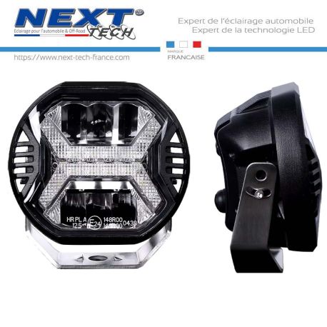 phare-additionnel-LED-rond-100mm-18W-pour-4x4-avec-fonction-DRL-blanc phare-additionnel-LED-rond-100mm-18W-pour-4x4-avec-fonction-DRL-blanc