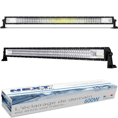 Rampe LED longue portée courbée 600W 1050mm pour bateaux Rampe LED longue portée courbée 600W 1050mm pour bateaux