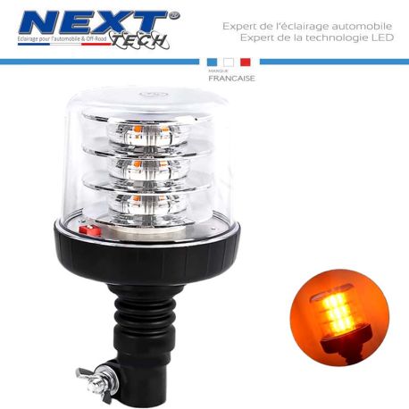 Gyrophare-LED-orange-3modes-120mm-diametre-12v-24v