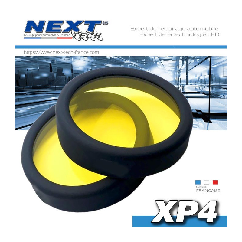 caches-de-protection-jaune-pour-phares-led-xp4-next-tech-60mm caches-de-protection-jaune-pour-phares-led-xp4-next-tech-60mm