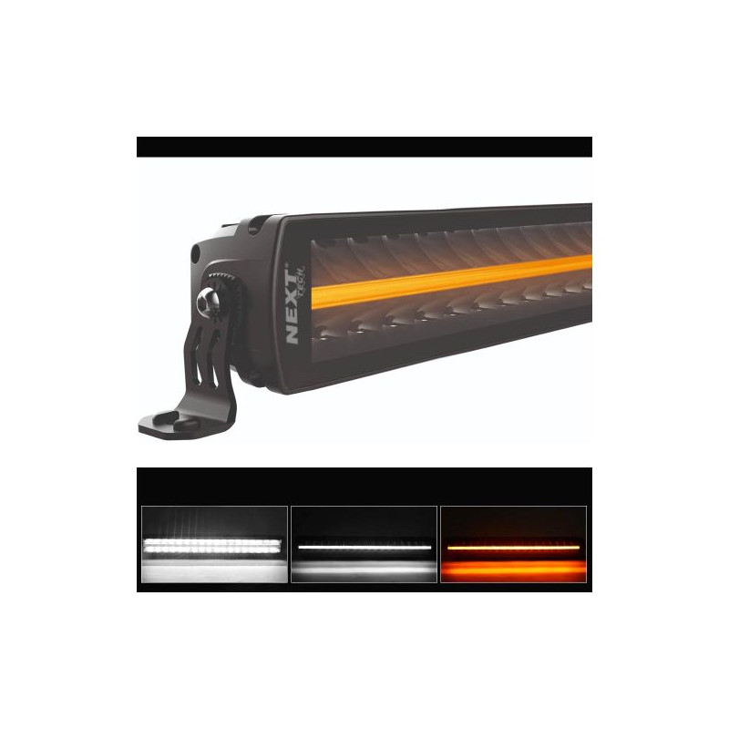 Rampe LED 640W haute puissance 4x4 1050mm avec feux de jour bicolor Rampe LED 640W haute puissance 4x4 1050mm avec feux de jour bicolor
