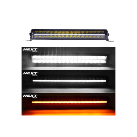 Rampe LED 640W haute puissance 4x4 1050mm avec feux de jour bicolor Rampe LED 640W haute puissance 4x4 1050mm avec feux de jour bicolor