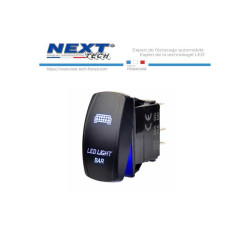 Interrupteur à bascule avec rétroéclairage bleu pour rampe LED 4x4