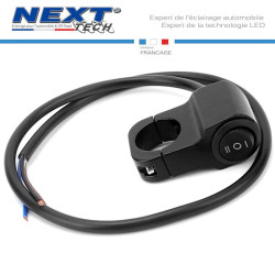 Interrupteur ON OFF ON pour éclairage LED de moto et scooter