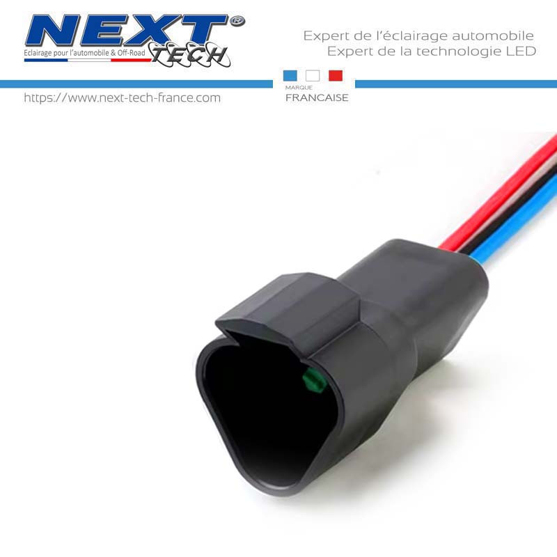 Connecteur Femelle avec prise Deutsch 3 pins etanche Connecteur Femelle avec prise Deutsch 3 pins etanche
