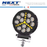 Lampe de travail LED rond 30W avec DRL pour camions, 4x4, engins de chantier