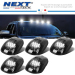 Lumières de toit cabine à LED blanches 12v - 24v pour camion, pick-up et 4x4