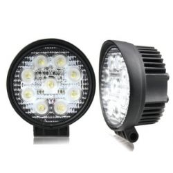 Phare de travail led 24W carré 12V 24V Gzer CNJY pour camion 4x4 auto.