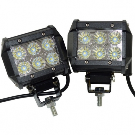 Phares - Feux additionnels 20W pour 4x4 camion moto - 95mm Phares - Feux additionnels 20W pour 4x4 camion moto - 95mm