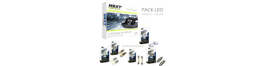 Pack LED intérieur Next-Tech® étudiés pour toutes les marques automobile.
