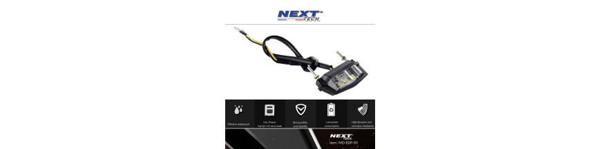 Eclairage de plaque à LED universel pour moto