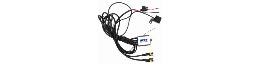 Faisceaux de câble pour feux LED moto avec interrupteur au guidon