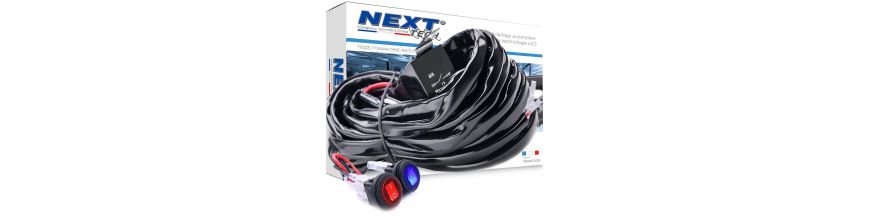 Faisceau câble relais pour barre LED voiture