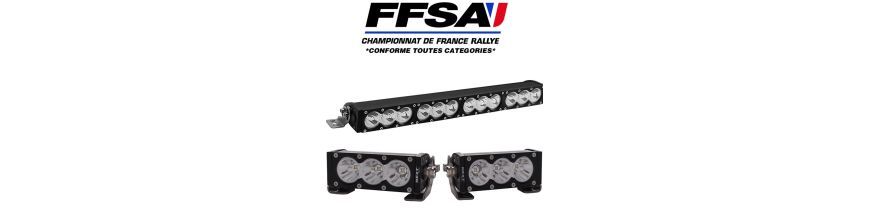 Rampe LED Rallye haute performance homologuée FFSA