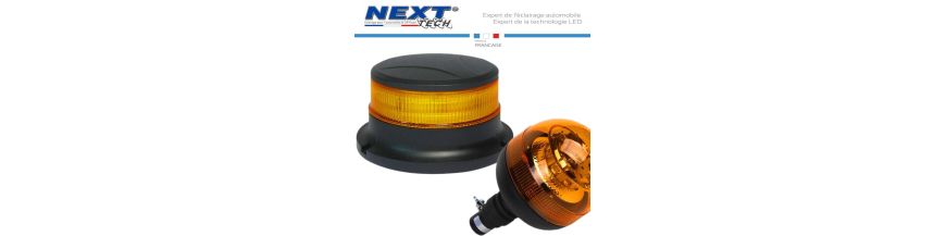 Gyrophares LED 12V / 24V pour véhicules utilitaires et camion