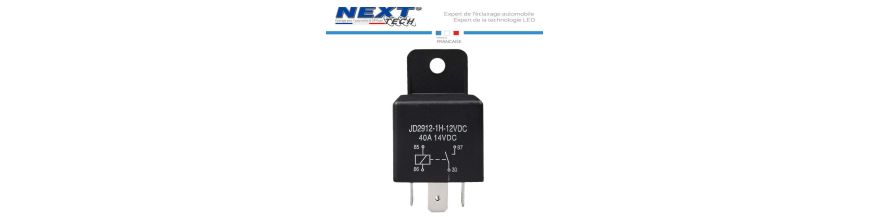 Relais 12v pour voiture, moto, quad et scooter