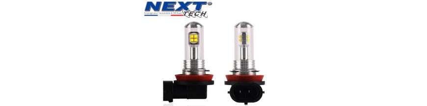 Ampoules led H11 haute performance pour voiture et moto.