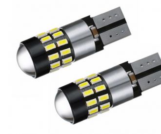 Ampoules LED Voiture T10 W5W 12v Clair Fibre de Verre Avertissement Ampoule  Largeur Super Lumineux LED