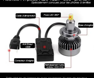 Kit D1S pour changer les phares-xenon avec LED - Rabais de 20%