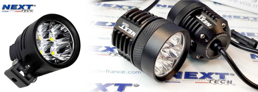 Zoom sur la fixation universelle feux led XP4 longue portée Next-Tech