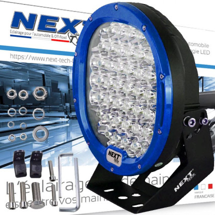 feu-led-longue-portee-4x4-et-camion-230mm-haute-puissance-cerclage-bleu-next-tech-france