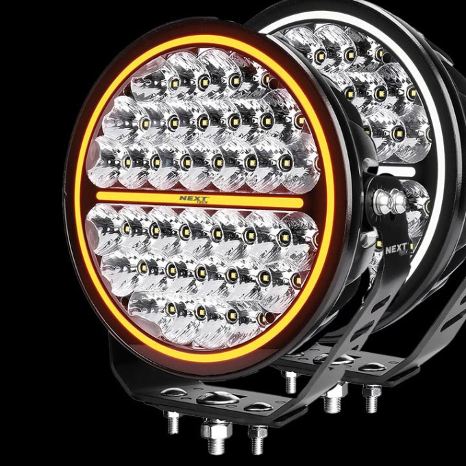 Phare-led-avec-feux-de-jour-circulaire-orange-et-blanc-12v-24v-4x4et-camion