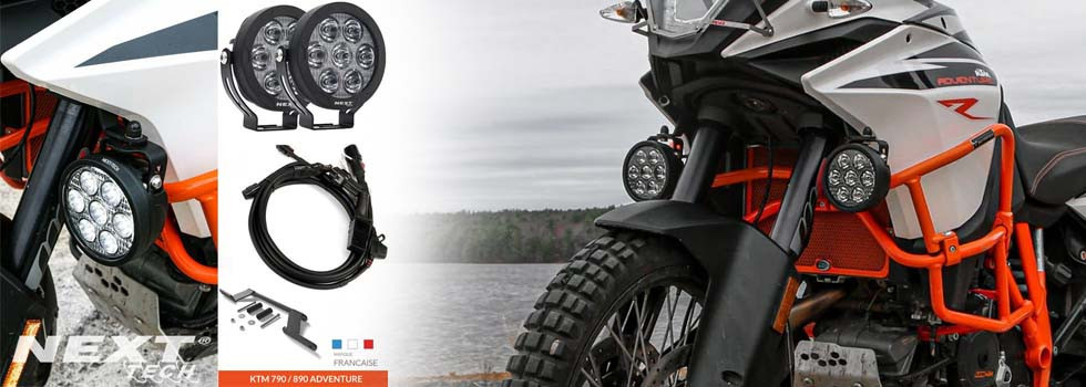 kit de feux additionnels à LED XP7 Next-Tech pour moto KTM adventure
                      
