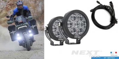 kit-de-feux-led-longue-portée XP7-Next-tech-pour-moto-harley-davidson-pan-america-avec-faisceau-complet
