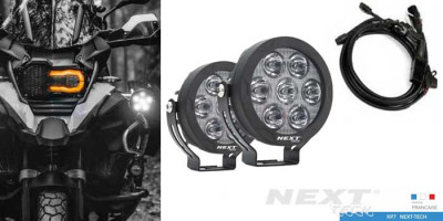 kit-de-feux-led-longue-portée XP7-Next-tech-pour-moto-bmw-r1200gs-r1250gs-avec-faisceau-complet-monte-sur-moto