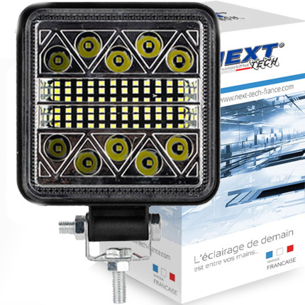 Feu-led-de-travail-de-forme-carre-pour-camion-24v-et-4x4-12v-next-tech-900240
				                    