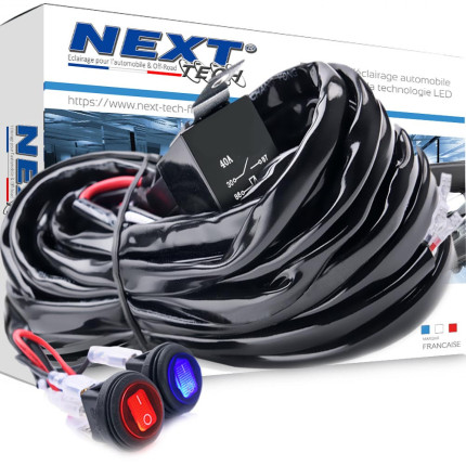 faisceau-cable-electrique-double-avec-relais-pour-rampe-led-et-barre-led-feu-de-jour
				                    